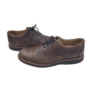Samuel Hubbard Founder Oxford Work Shoes Chestnut Brown Leather Men's Size 9